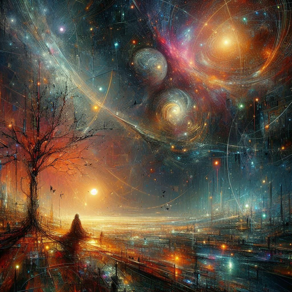 Images of broken light which dance before me like a million eyes
They call me on and on across the universe