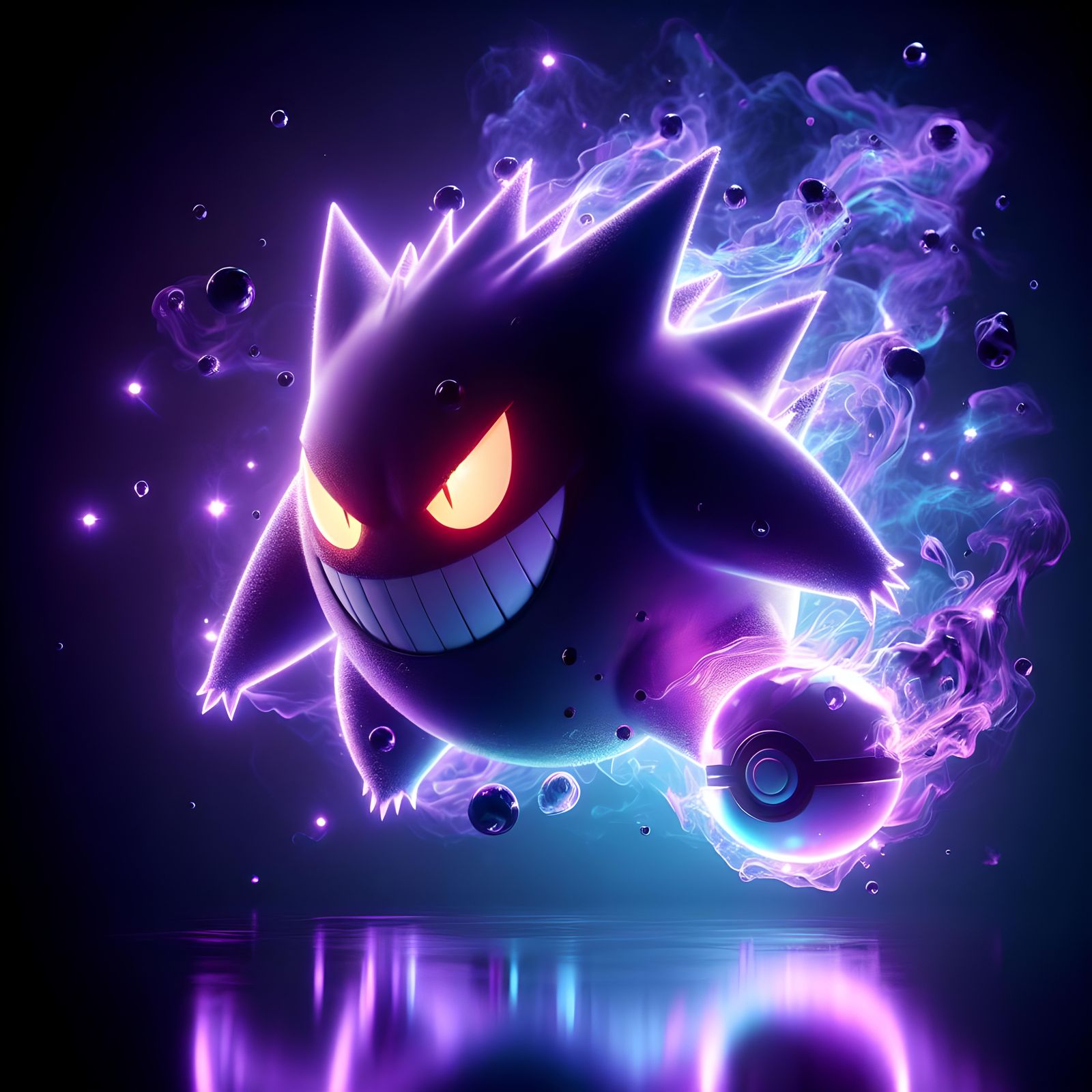 Gengar, the ghost type pokemon