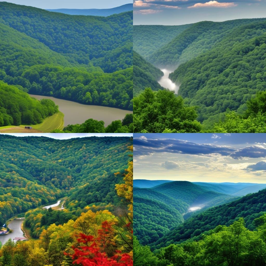 Scenic West Virginia AI Generated Artwork NightCafe Creator