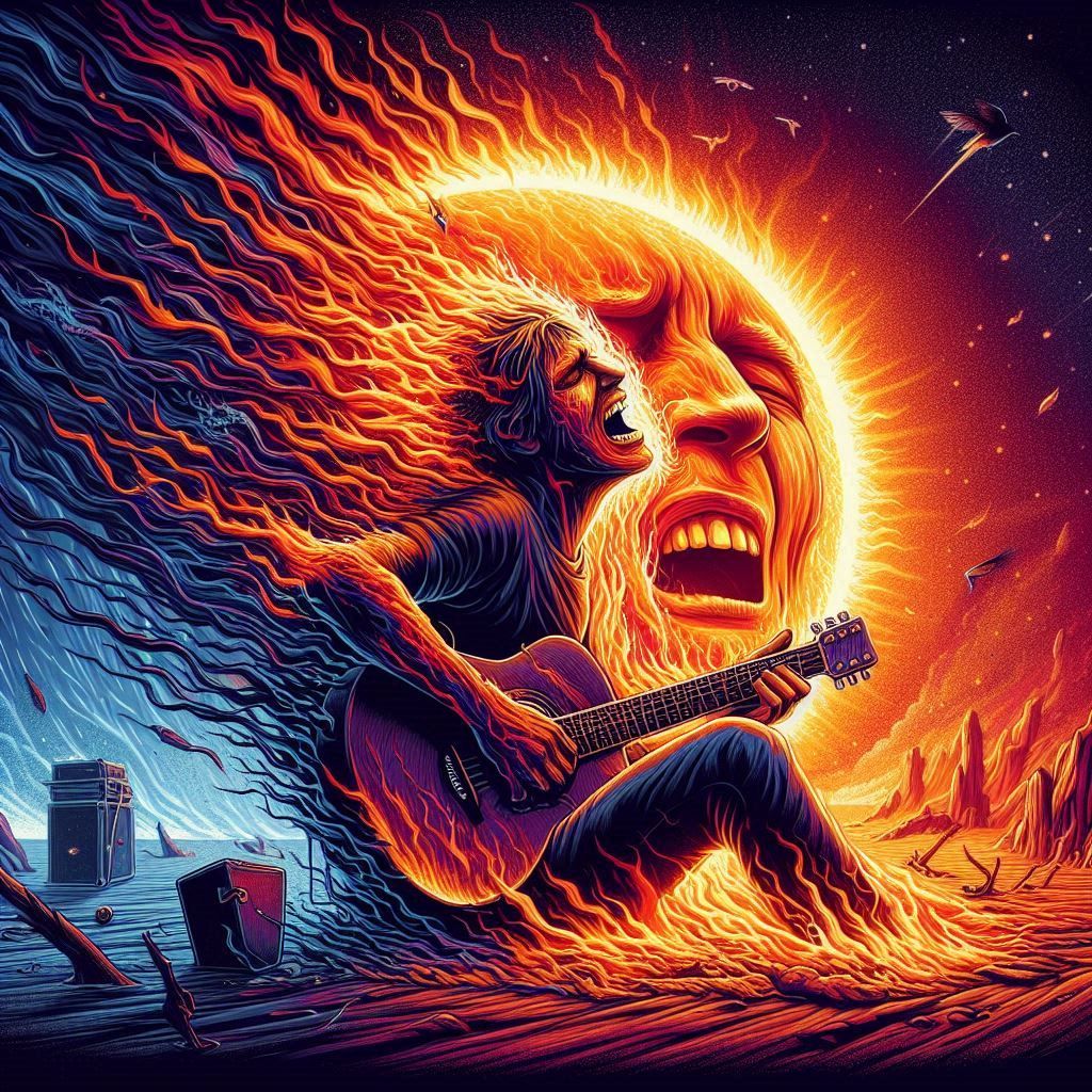 Almost ablaze, still you don't feel the heat