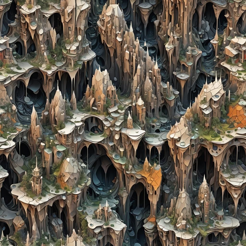 Detailed Matte Abstract Painting