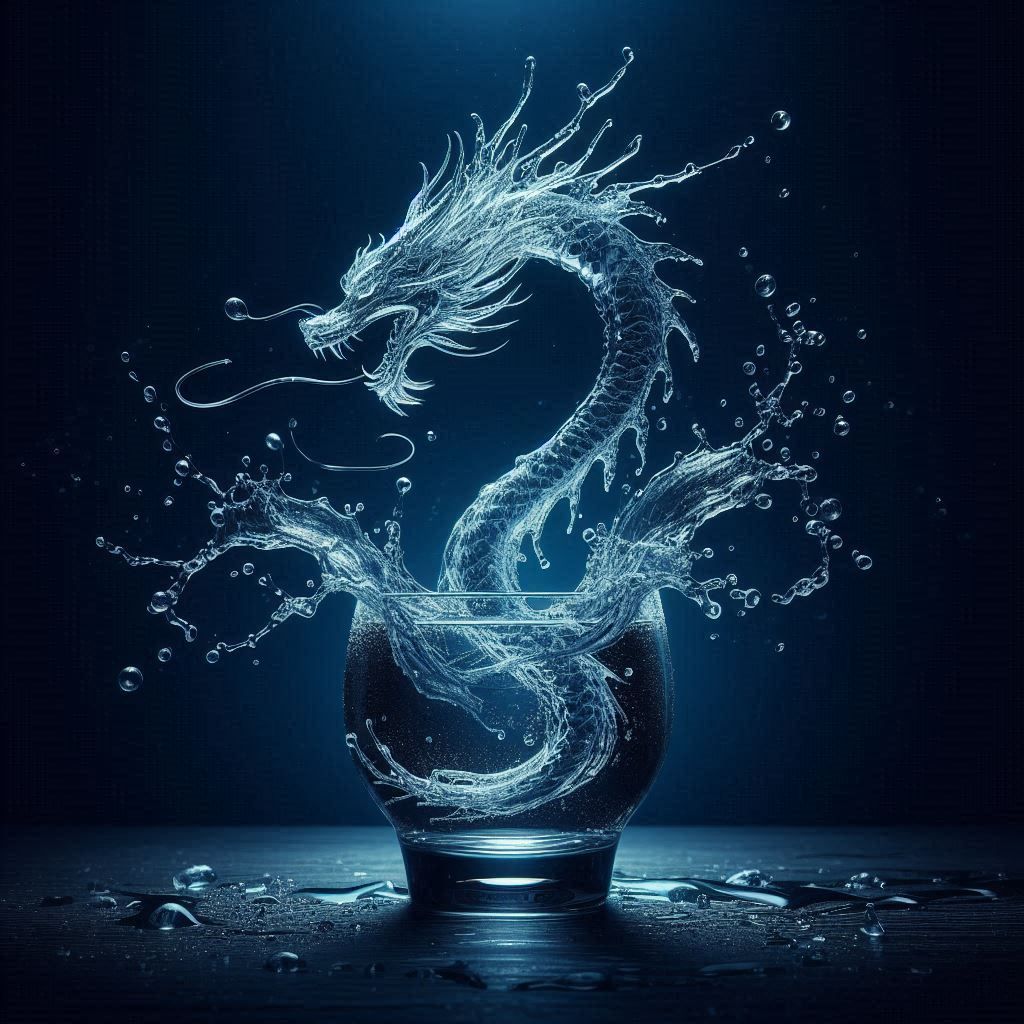 Splash water dragon