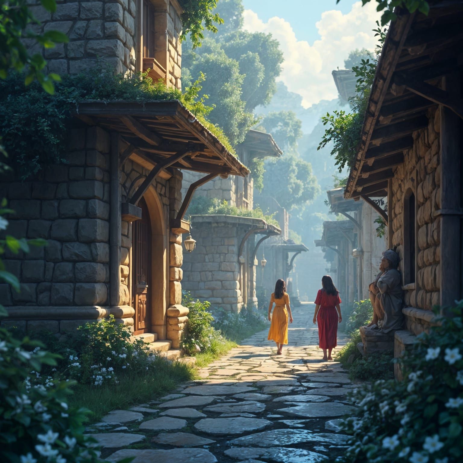 Baroque-Inspired Beach Piano Fantasy in Digital Art