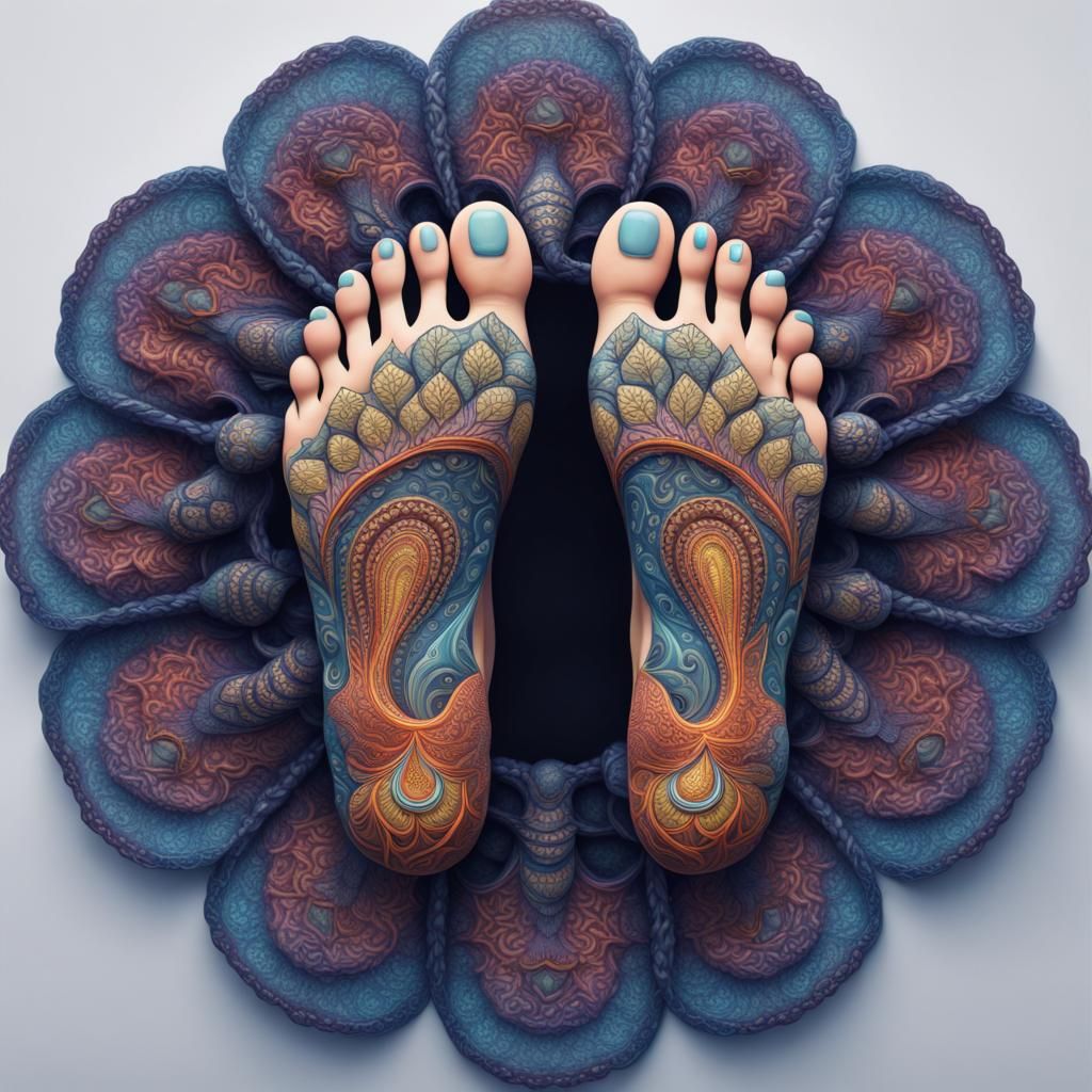 beautiful and healthy feet