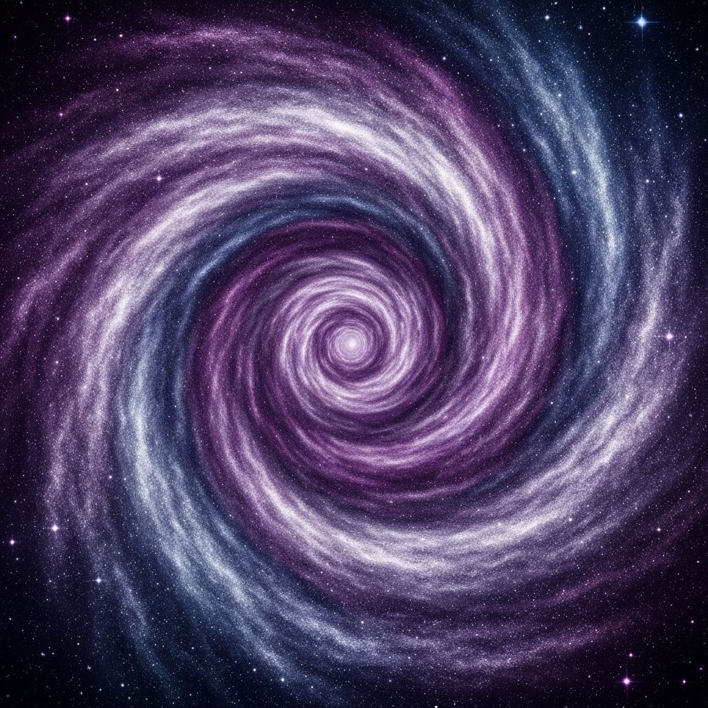 Bioluminescent Hummingbird in Cosmic Nebula