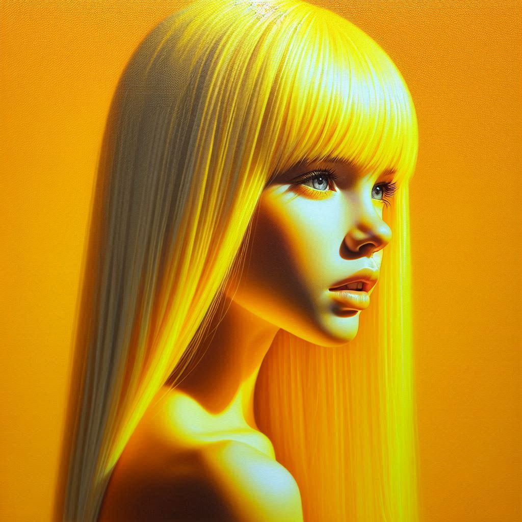 My Portrait Series Girl in yellow