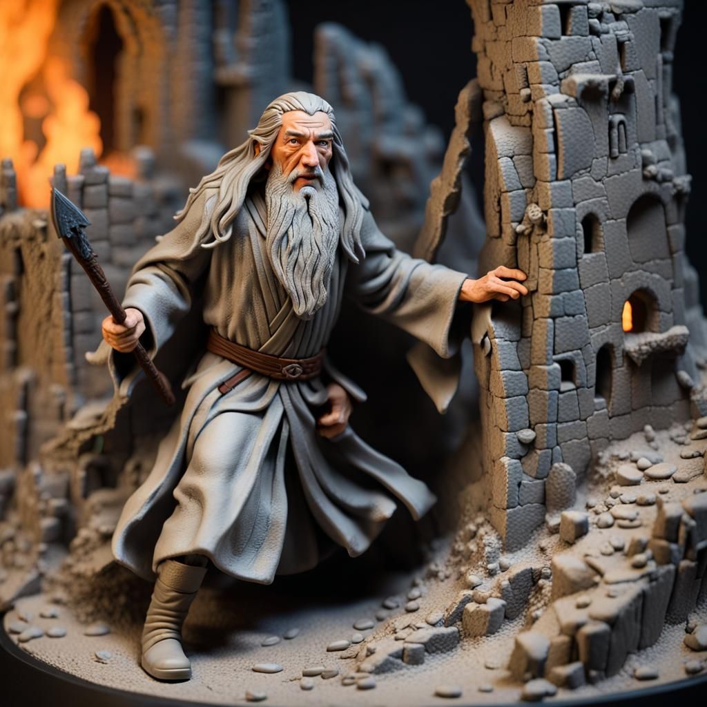 Gandalf as action hero  by @xtough 