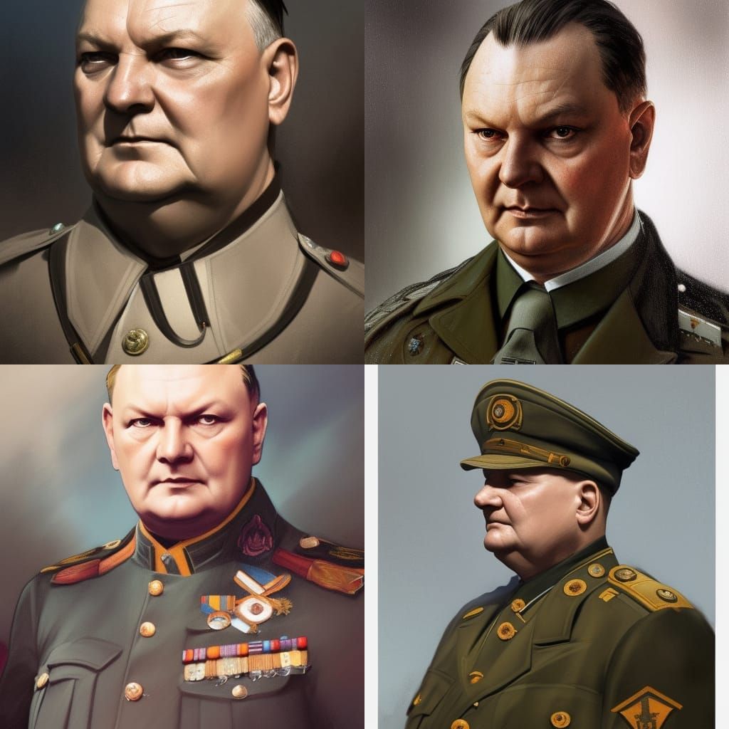 Hermann Goering in full uniform - AI Generated Artwork - NightCafe Creator