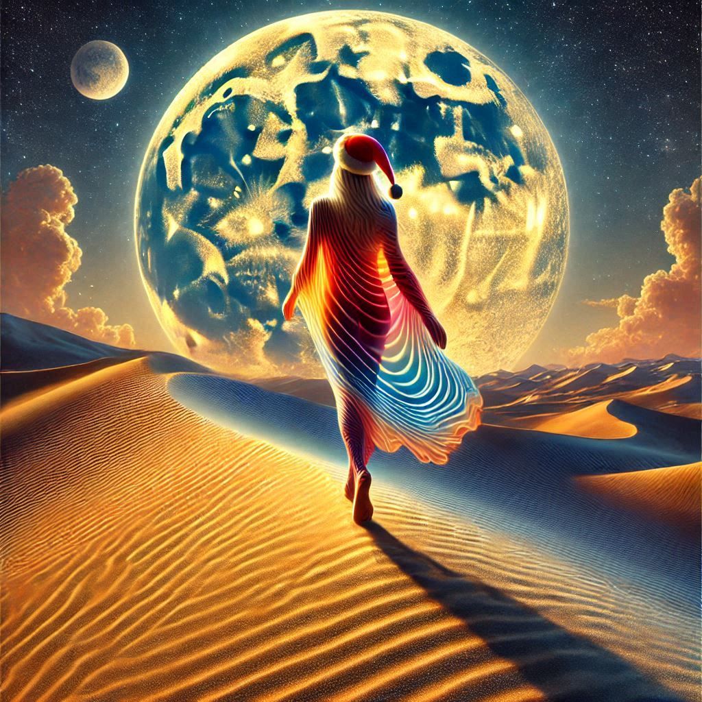 Going for a walk while Mr. Claus is out