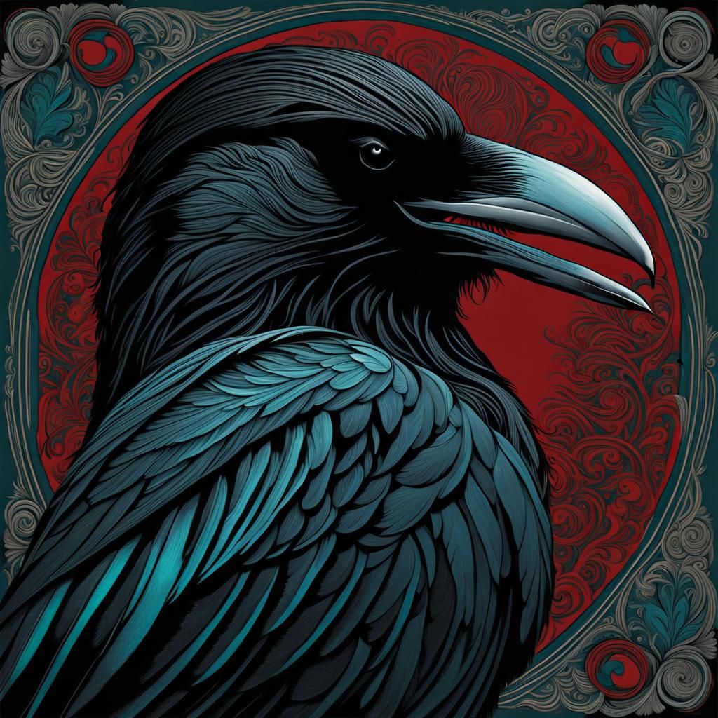 The Raven - AI Generated Artwork - NightCafe Creator