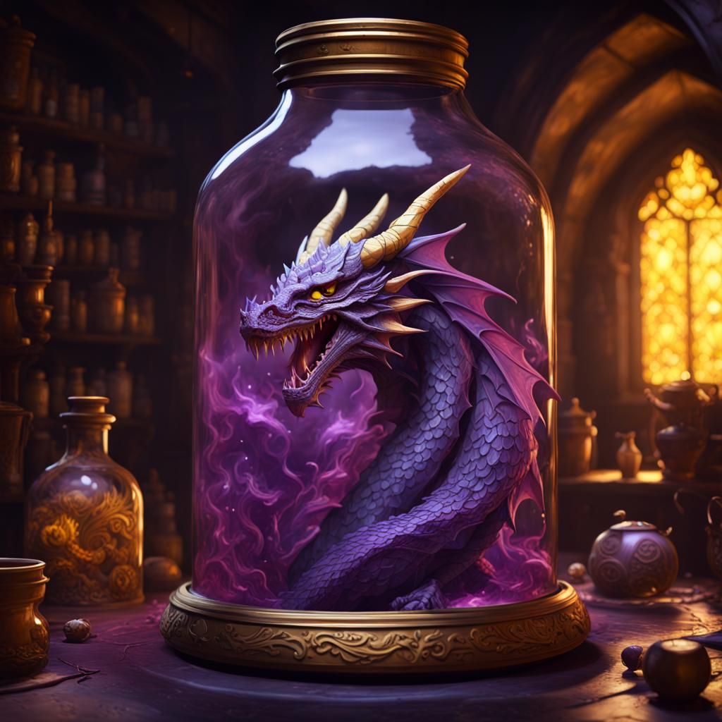 Dragon Trapped  by @Eller