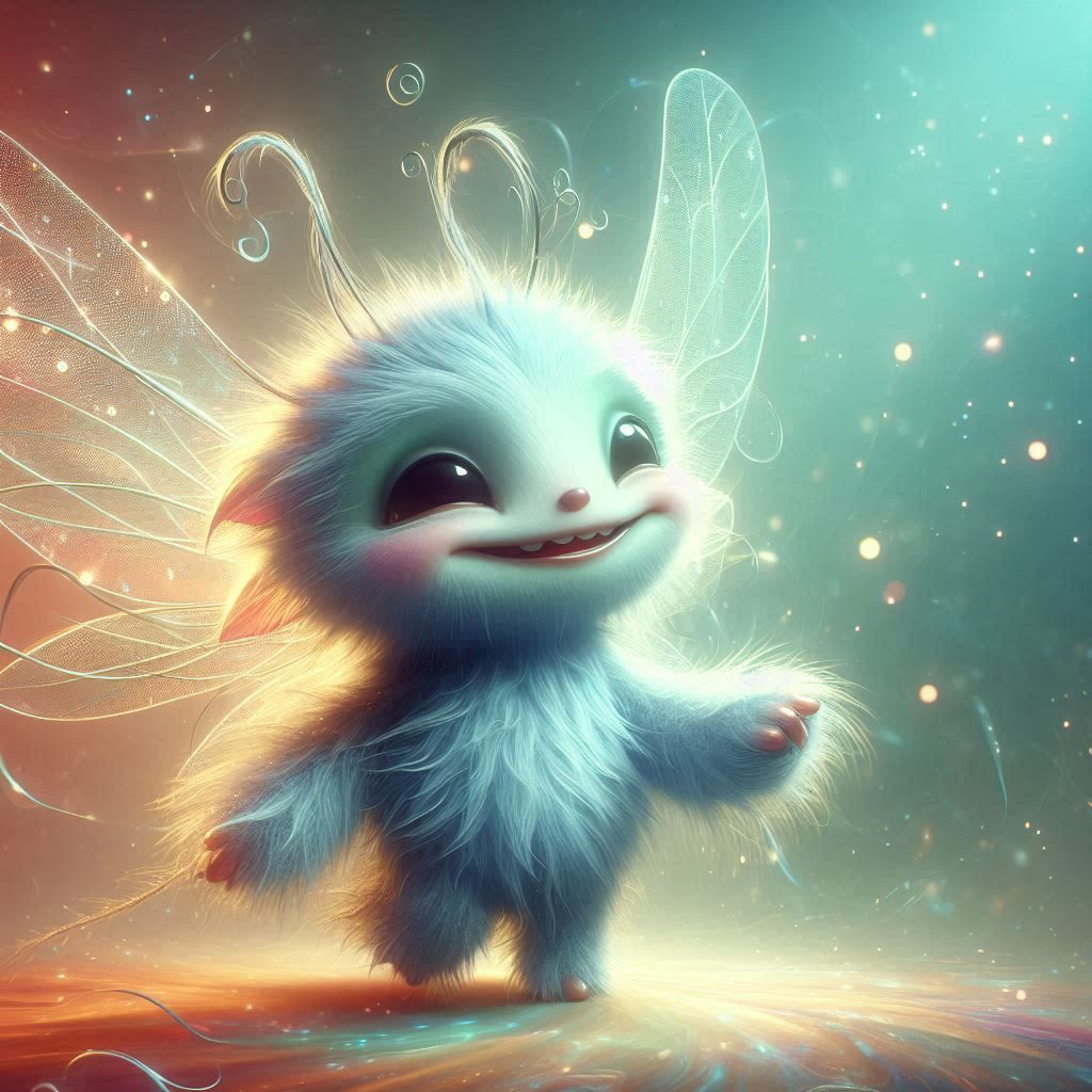 adorable fairy-tale fantasy creature portrait..