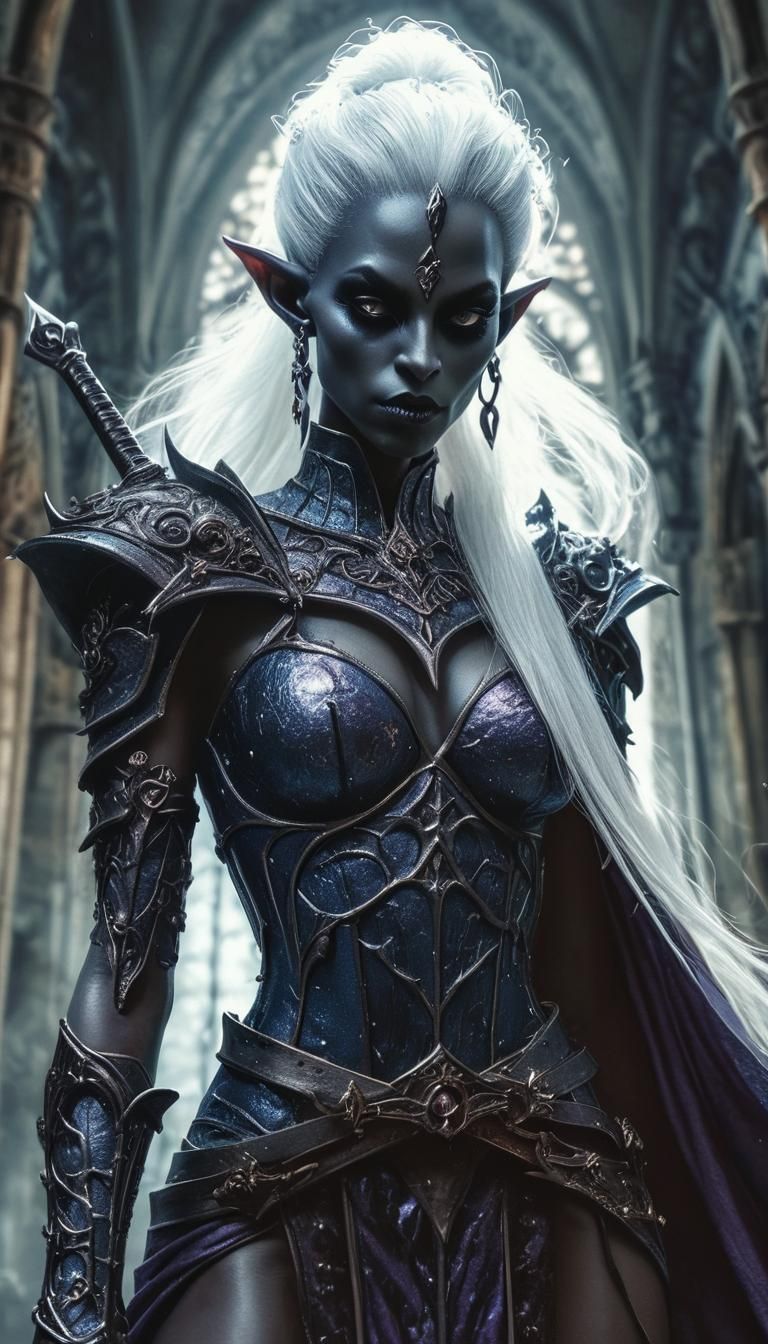 Darkelf commander  by @Clockwork