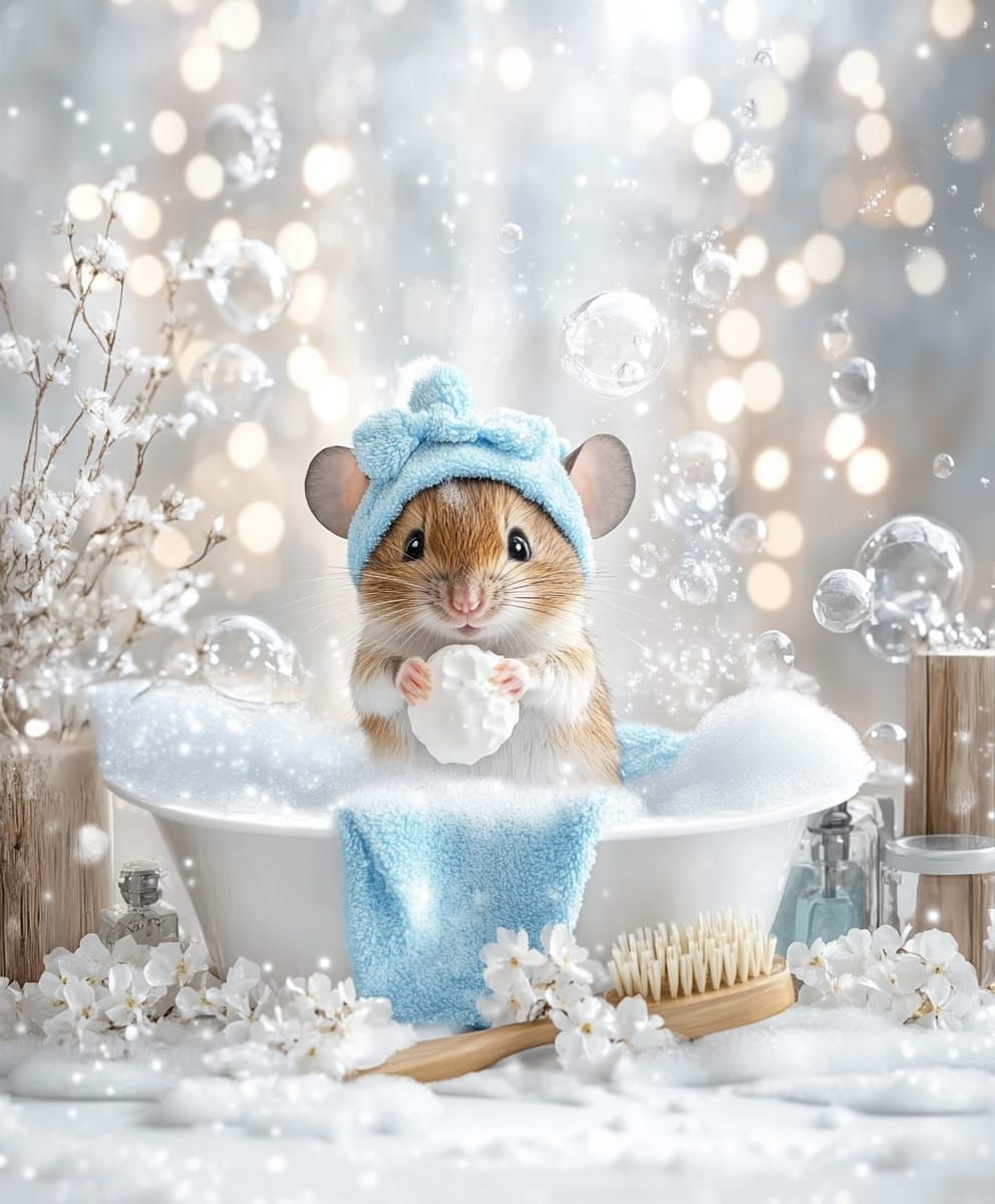 "Excuse me, I'm in the bath!"