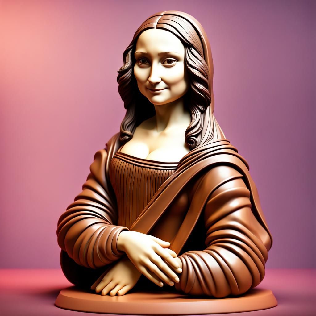 Mona Lisa bust - AI Generated Artwork - NightCafe Creator