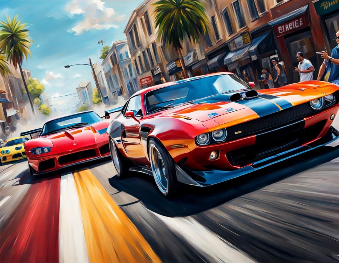 Street drag racing   by @Grumpy 