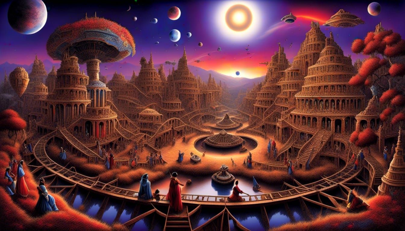 <lora:Gypsy1:1.2> (Roundabout) / (the circle of life, how we...