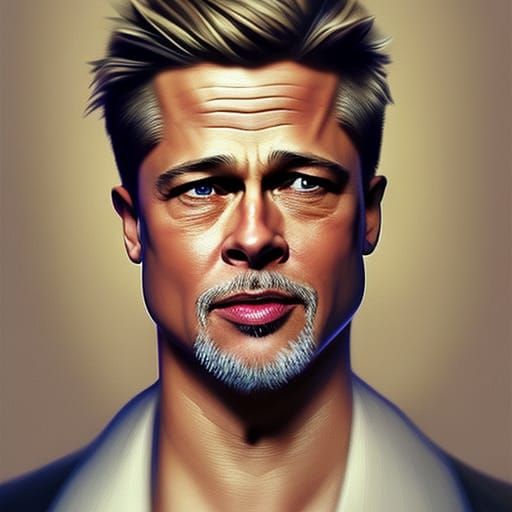 Brad Pitt with Drone maker - AI Generated Artwork - NightCafe Creator