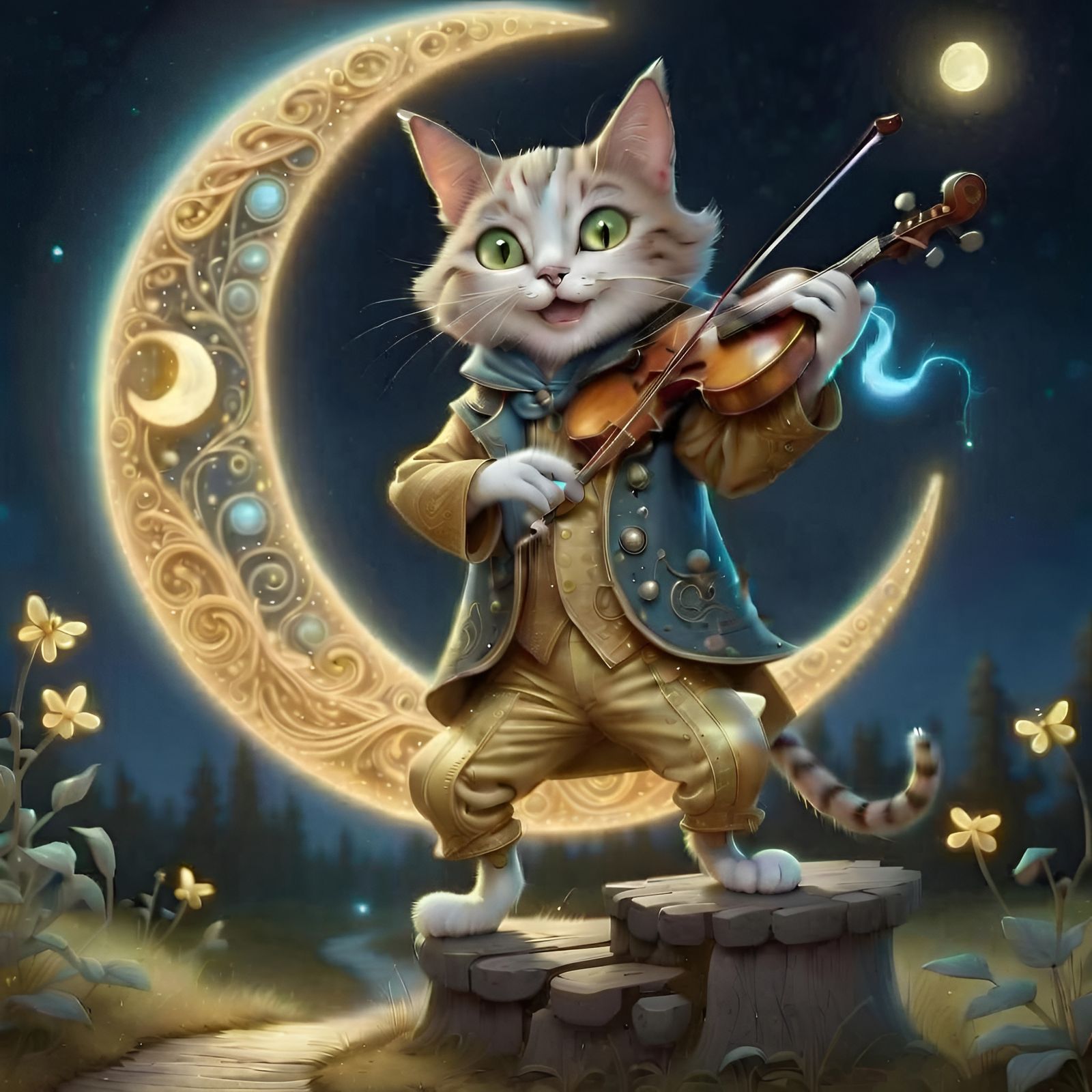 The cat and the fiddle  by @EveCrowe