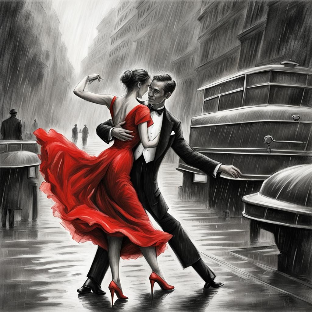 Dancing in the Rain - AI Generated Artwork - NightCafe Creator