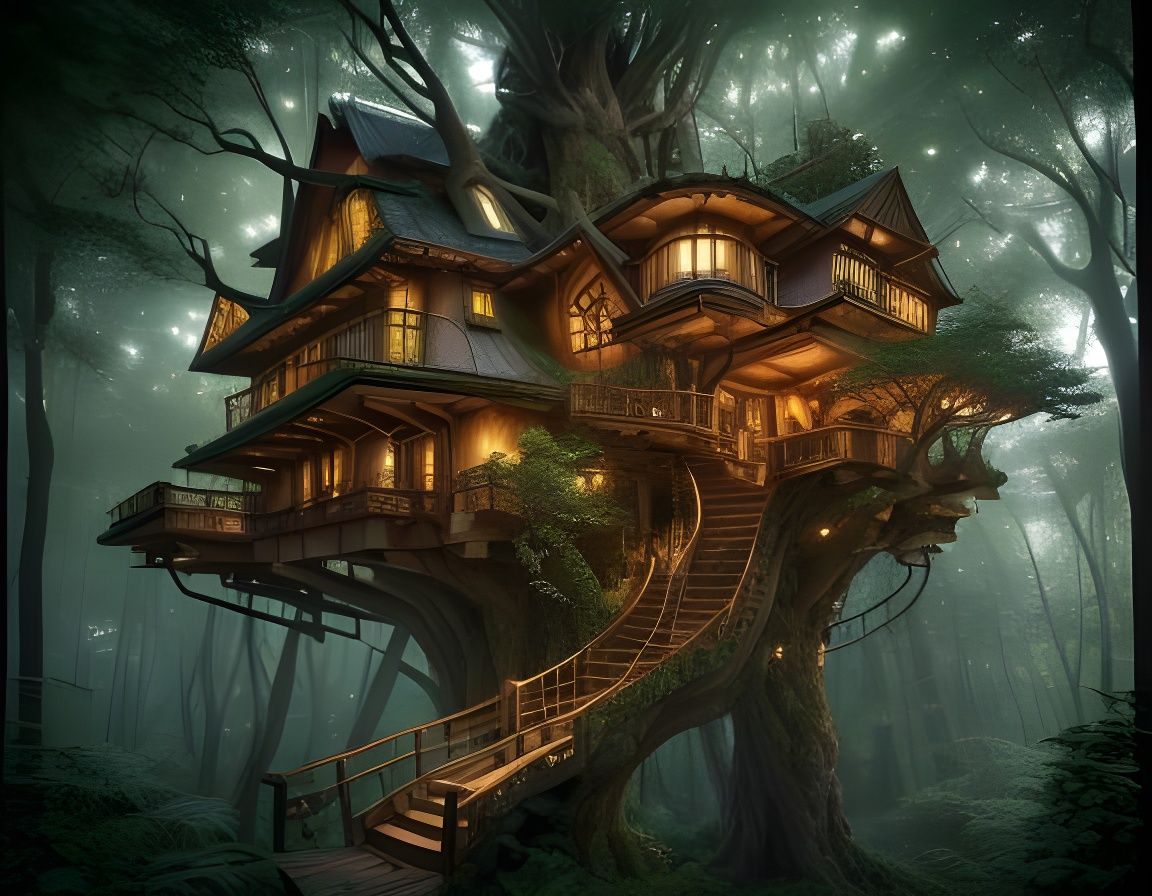 An intricate Treehouse ...  by @Le RoyFol