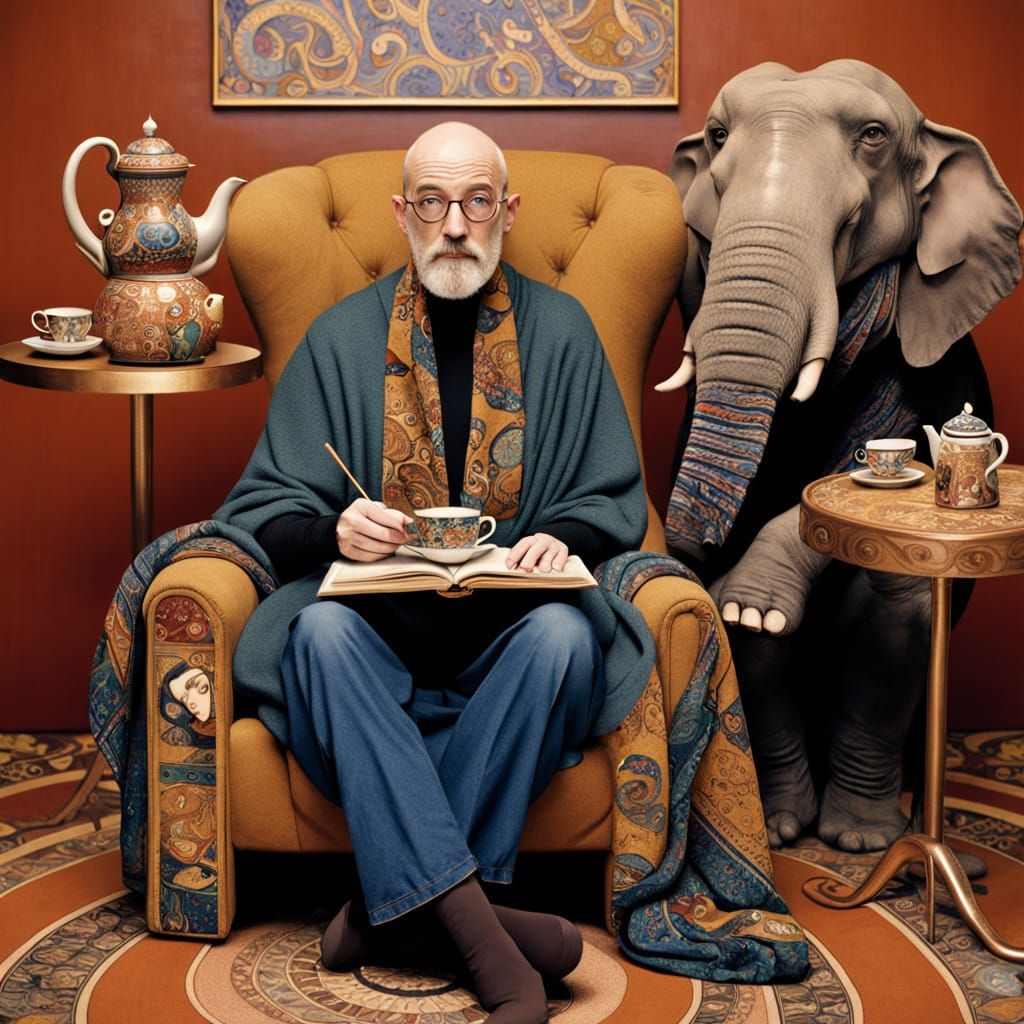 "No dear, I am not being bloobnoxic. I just don't see an elephant in the room."."