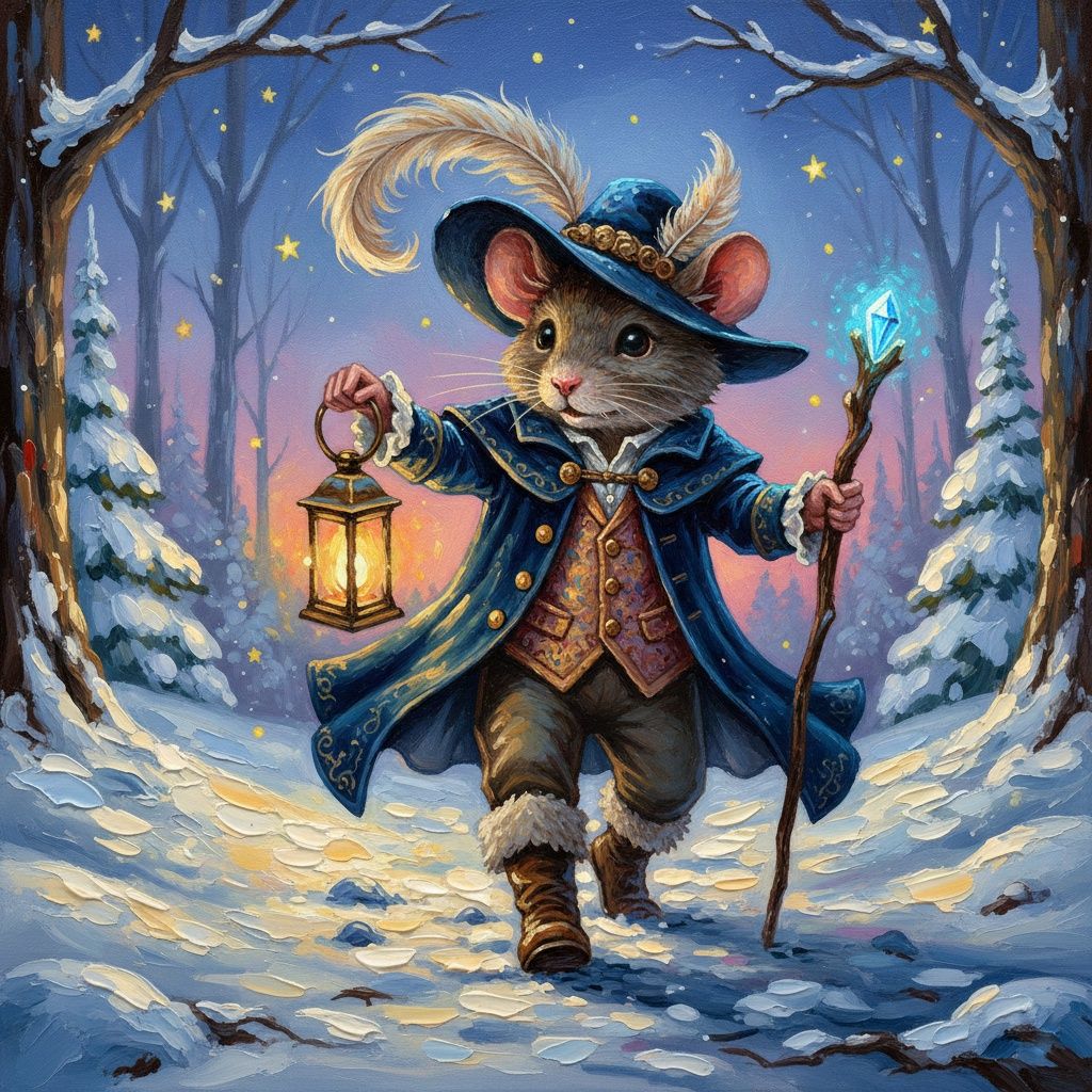 The hiker in the forest