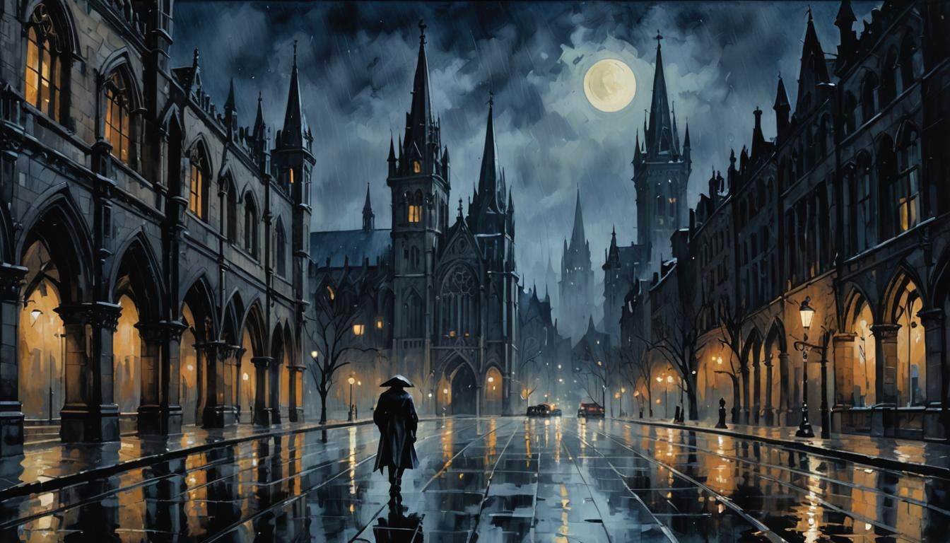 A rainy night in the old city   by @PB138