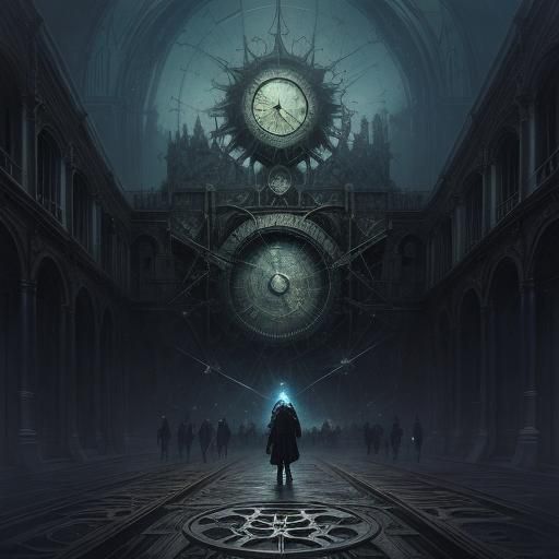 The Illusion of Time: complex network of events onto which w...