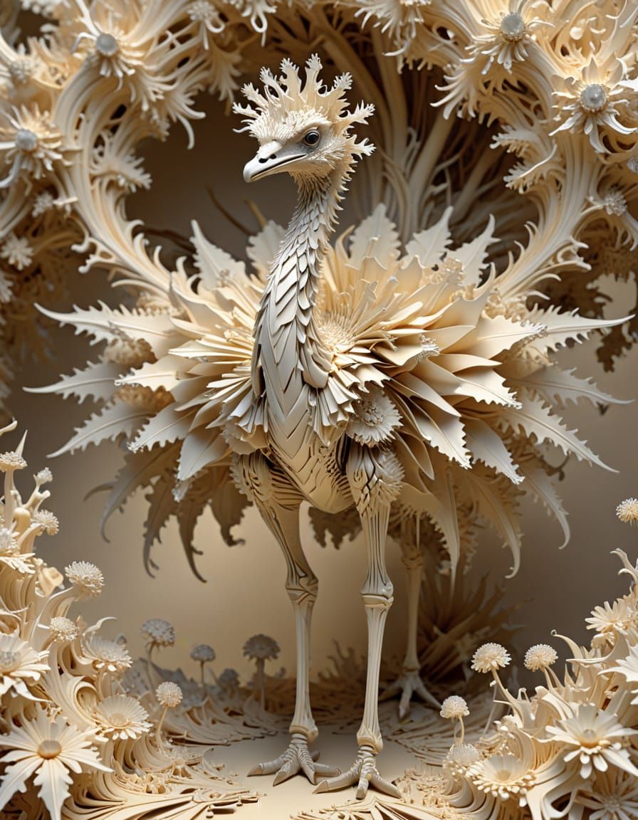 Paper Ostrich