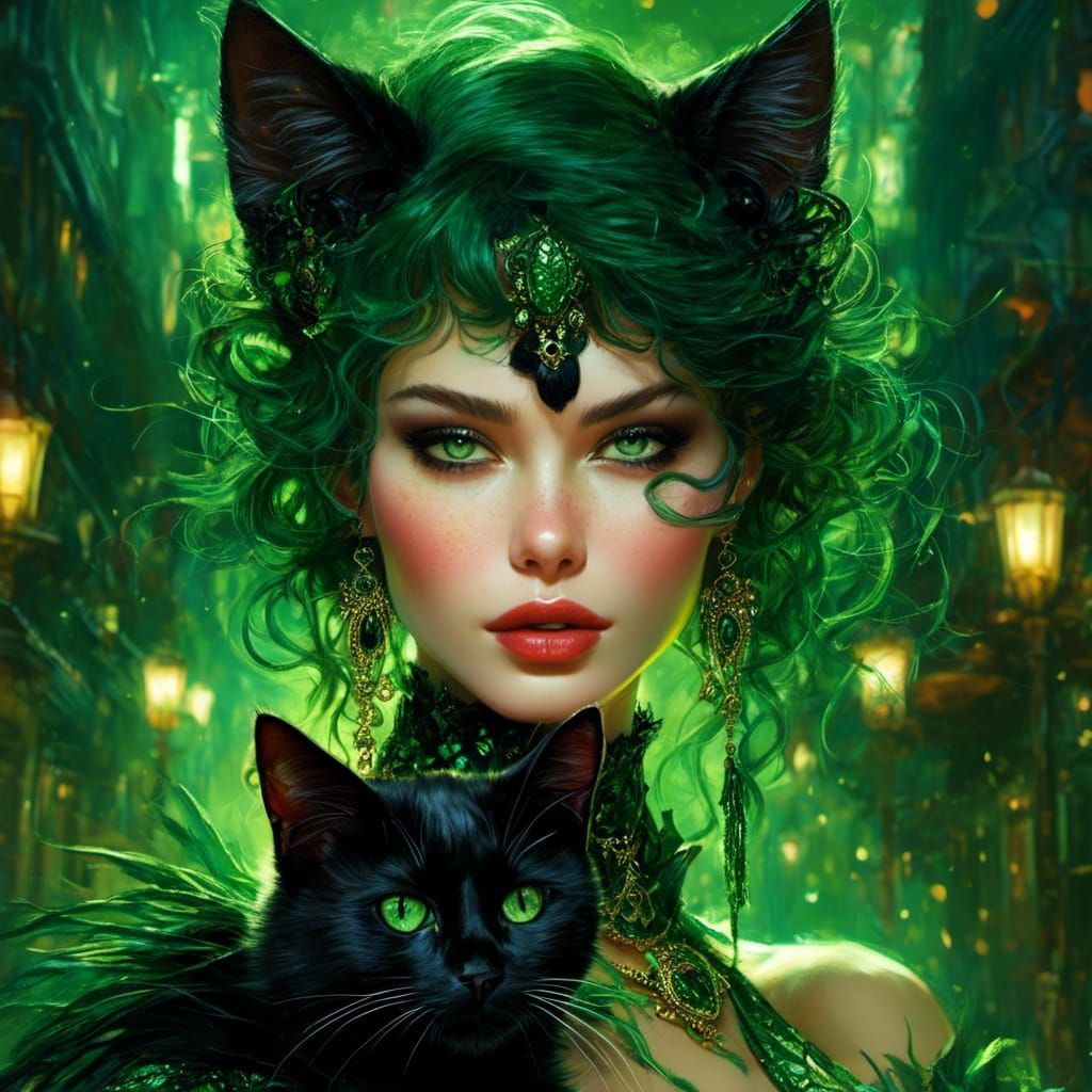 Emerald Witch  by @Doublecrash