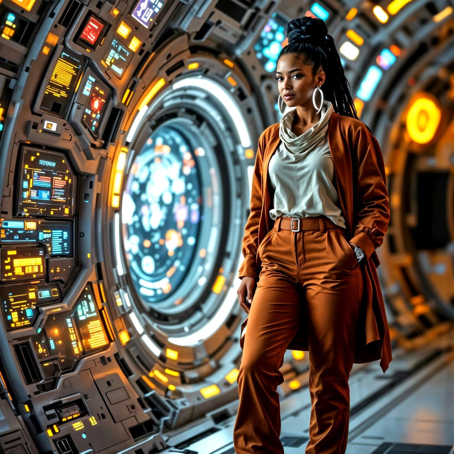 Space Station Woman 024