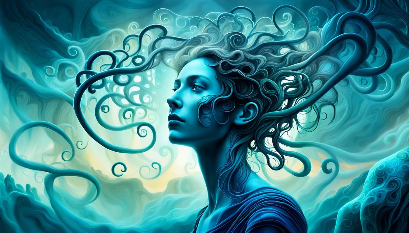 motion Le surréalisme, c'est l'expression de l'imagination sans tabou en à la façon de George Redhawk_