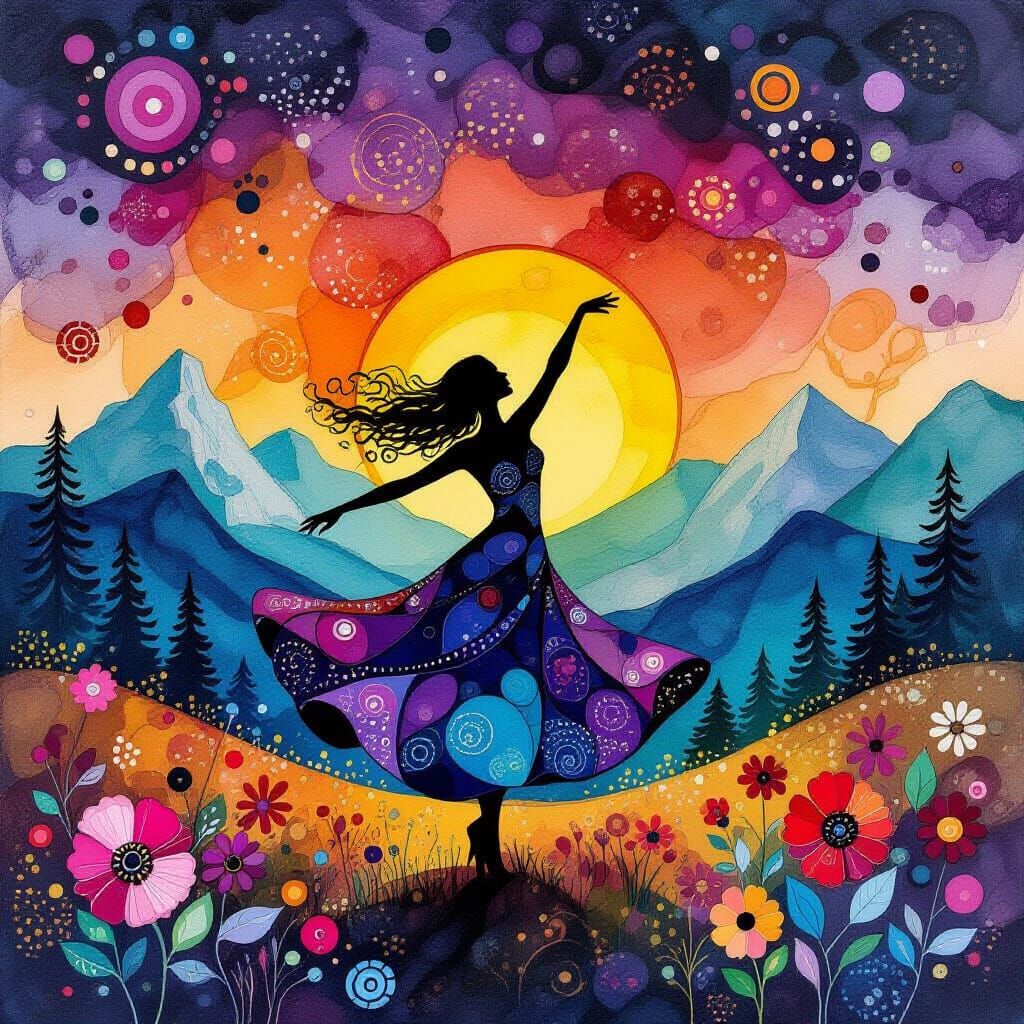 dancing in the meadow