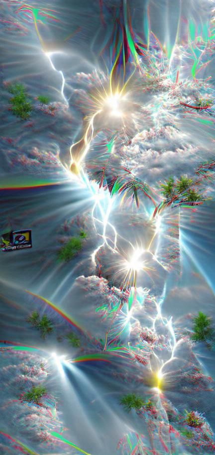 8K 3D 8k resolution parallax sunshine lightning rays creator...