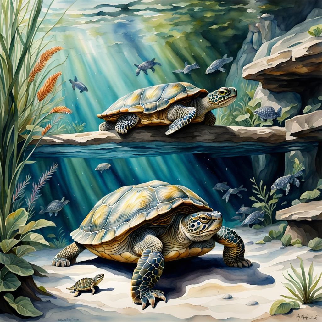 Turtles - AI Generated Artwork - NightCafe Creator