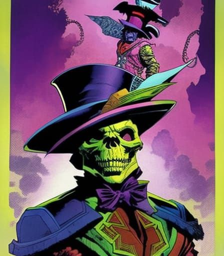 The Mad Hatter Fused With Skeletor By Arthur Suydam Character Design