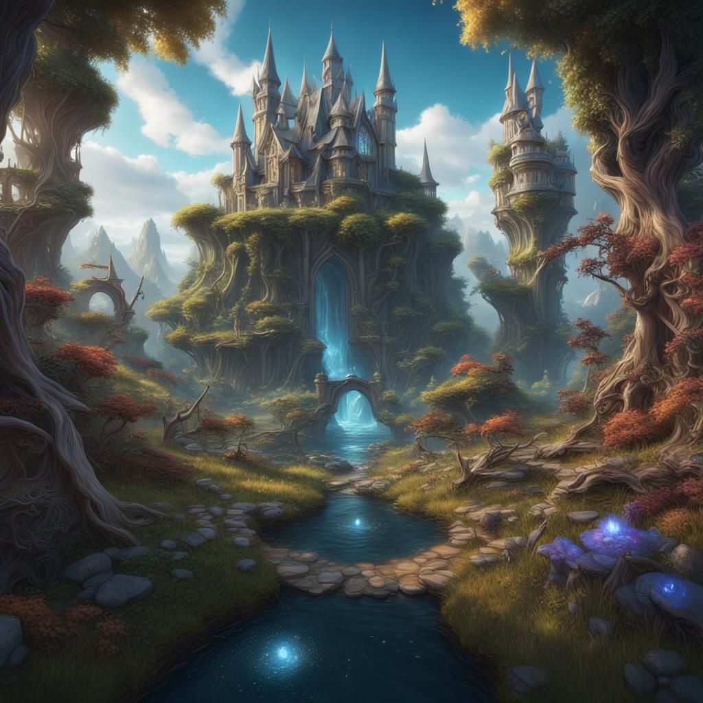 a magical world book - AI Generated Artwork - NightCafe Creator