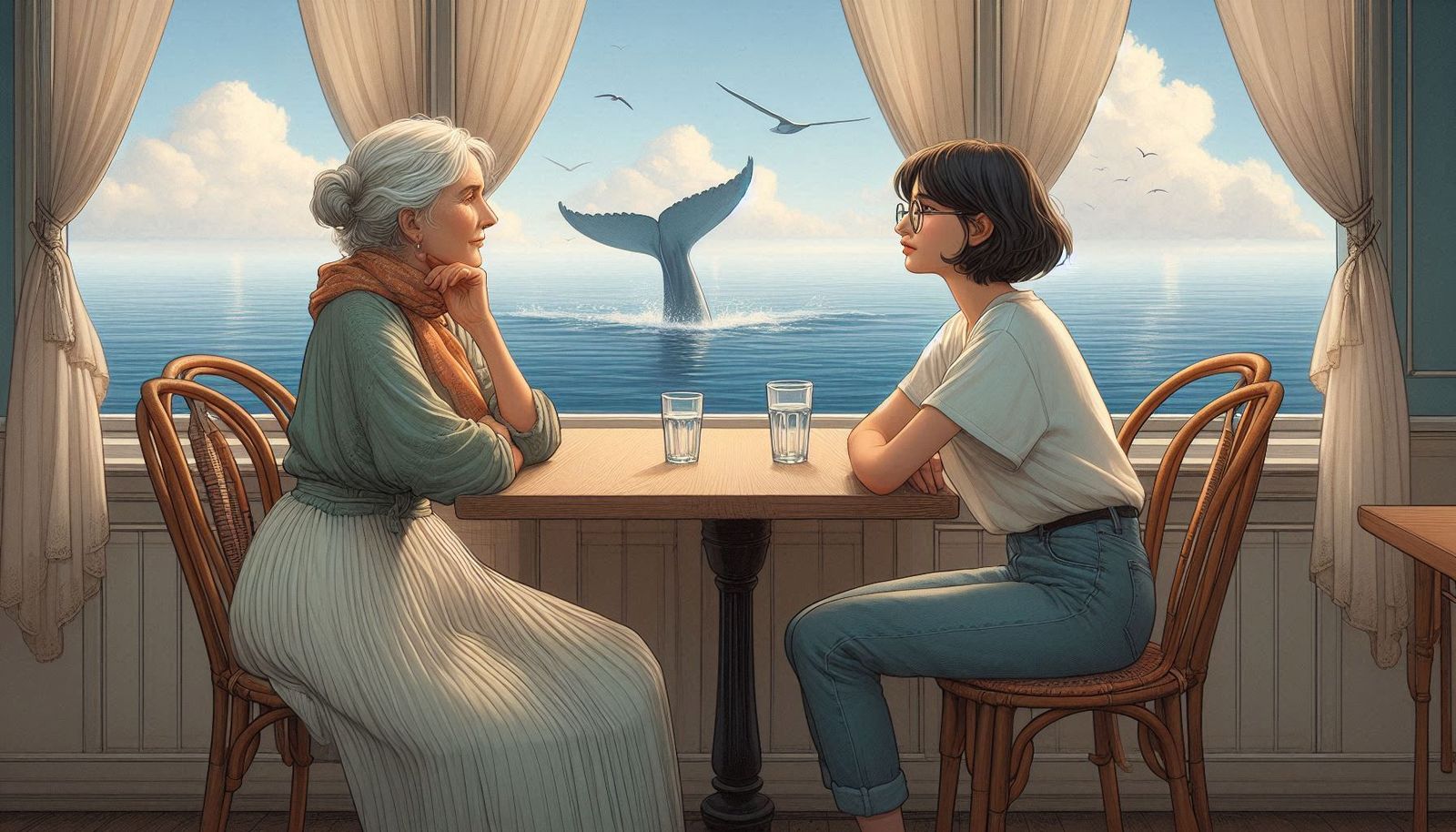 Lunch with a chance of spotting a whale