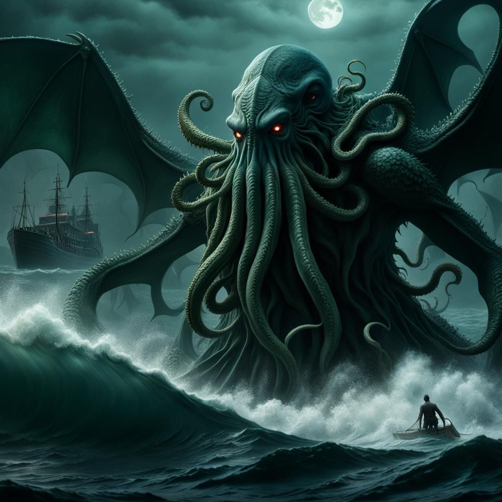 Cthulhu - AI Generated Artwork - NightCafe Creator