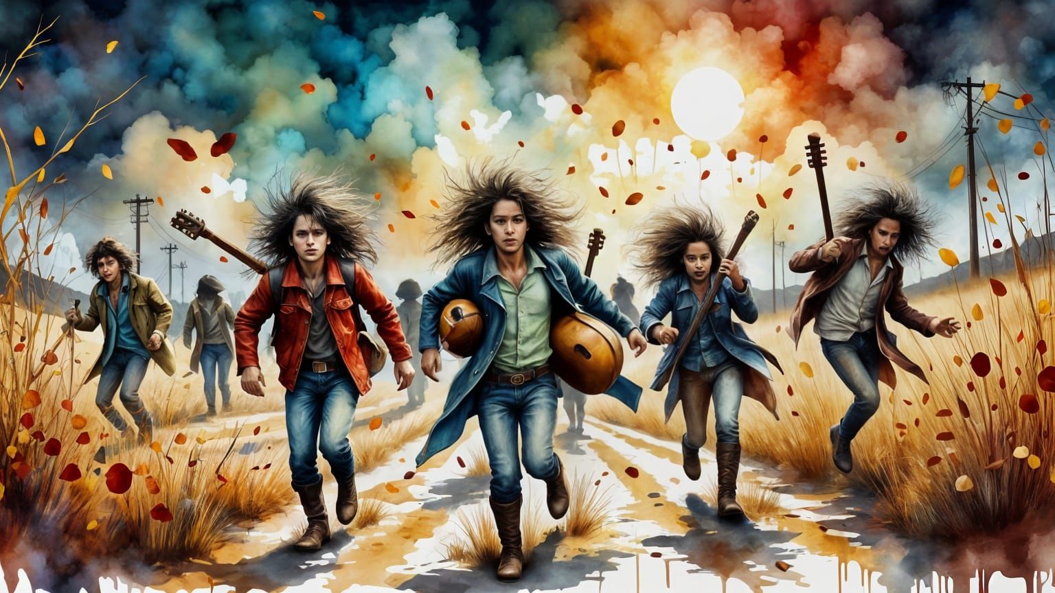 "Band on the Run" the rain exploded with a mighty crash  by @michaeldrew