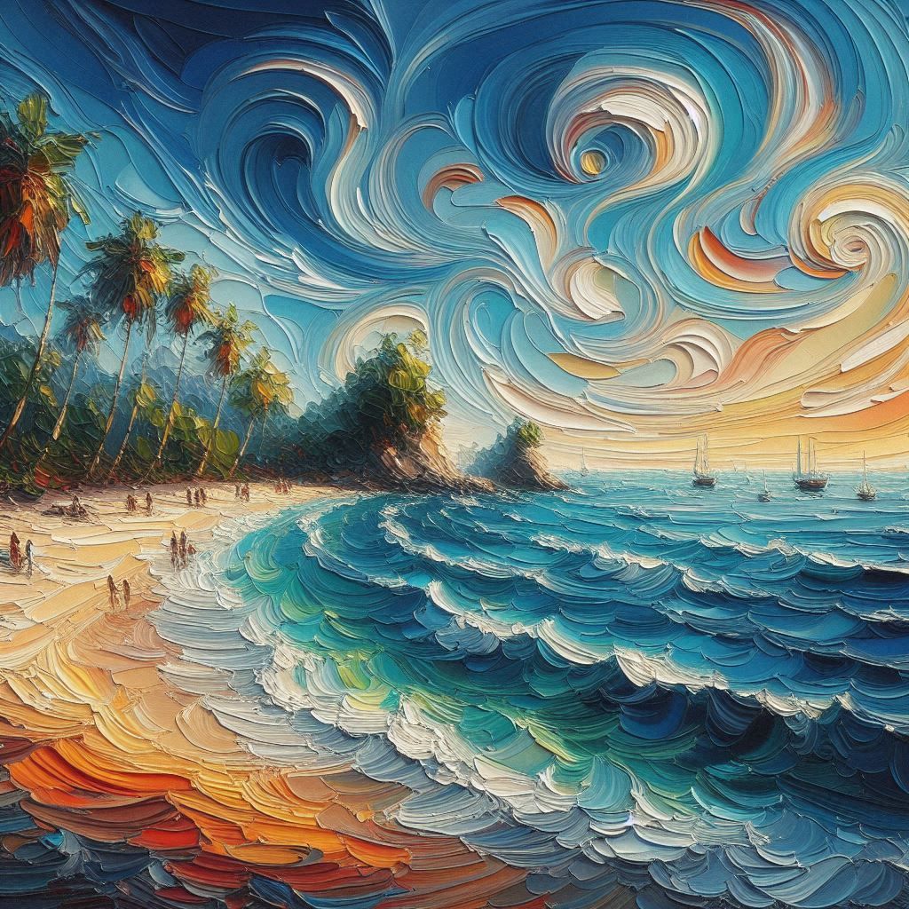 Impasto at the beach