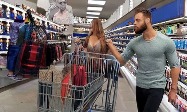 Gigachad going shopping
