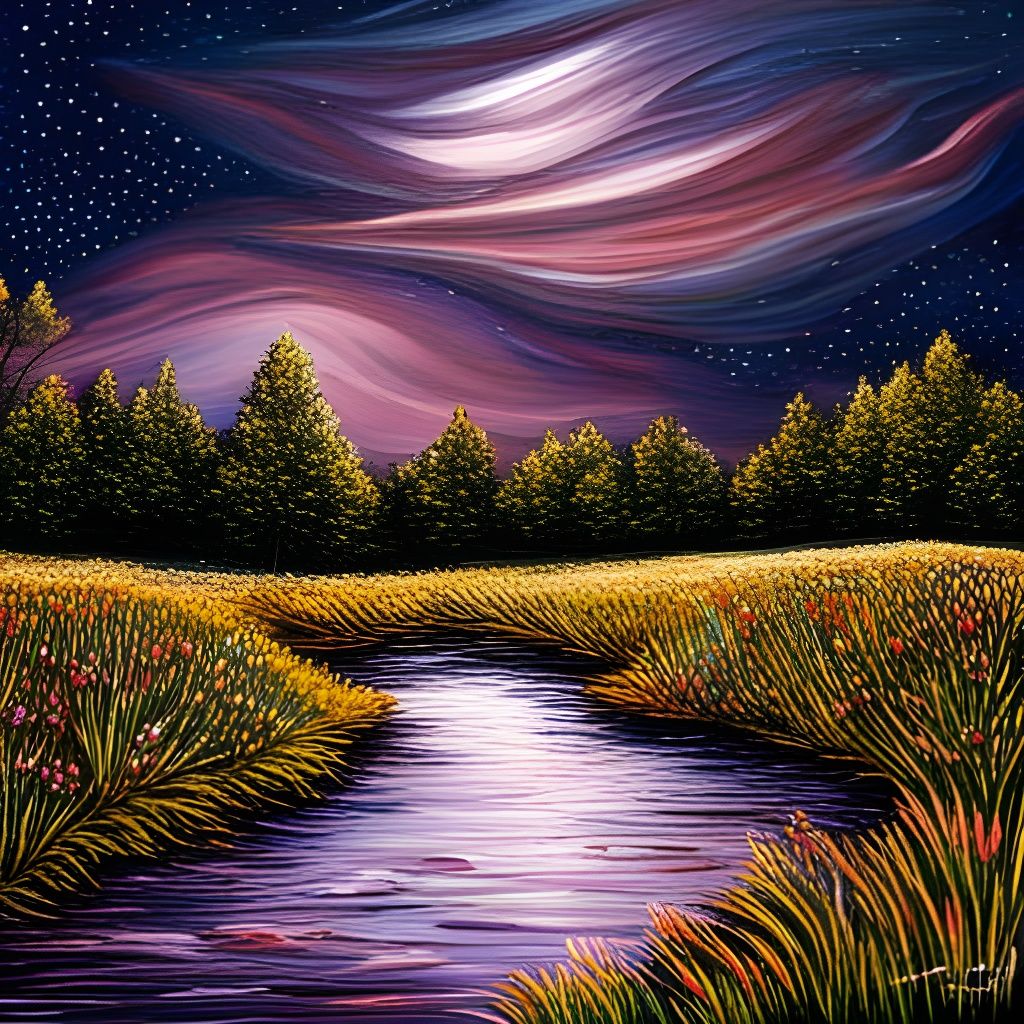 starry night  by @Tina auf der Blumenwiese