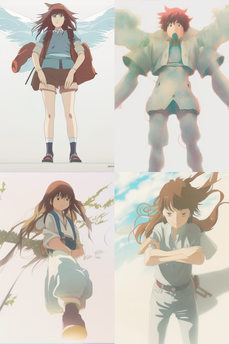 Studio Ghibli, Anime Key Visual, by Makoto Shinkai, Deep Col...