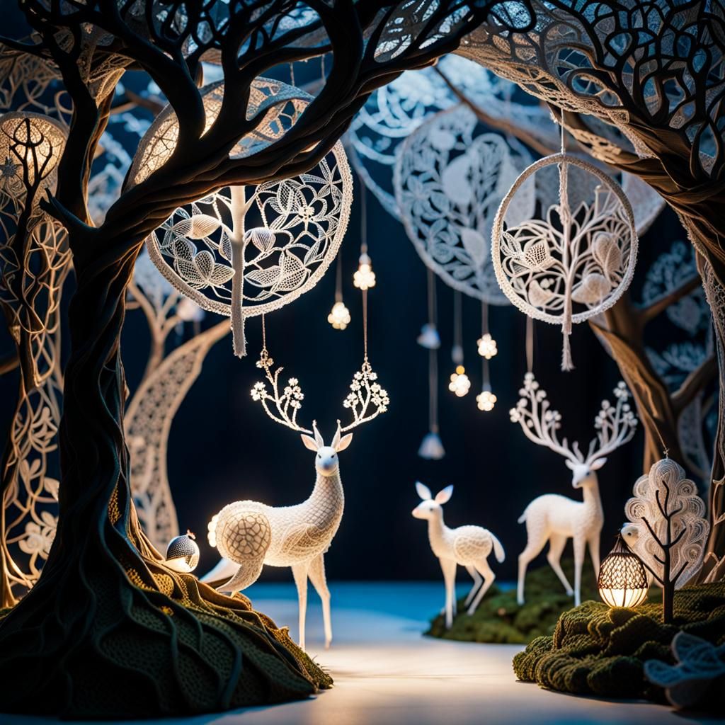 Ethereal Lace Forest  by @Riangwalee