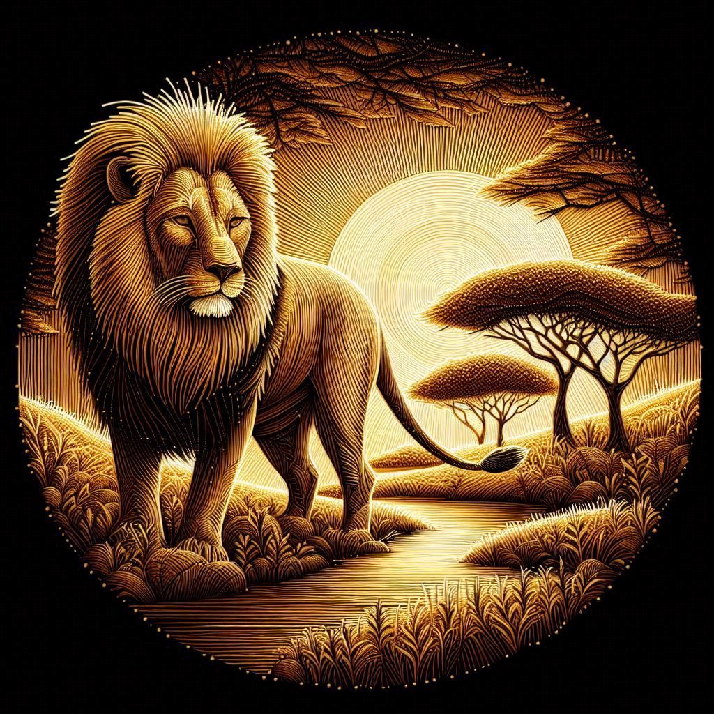 A Majestic Lion on the Savannah   by @Peterthegreat 
