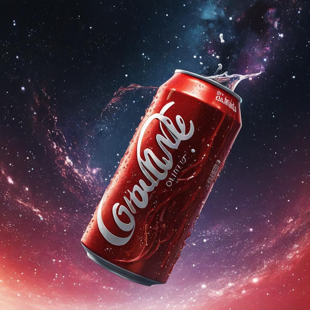 Coca-Cola Can Drifting in the Milky Way Galaxy