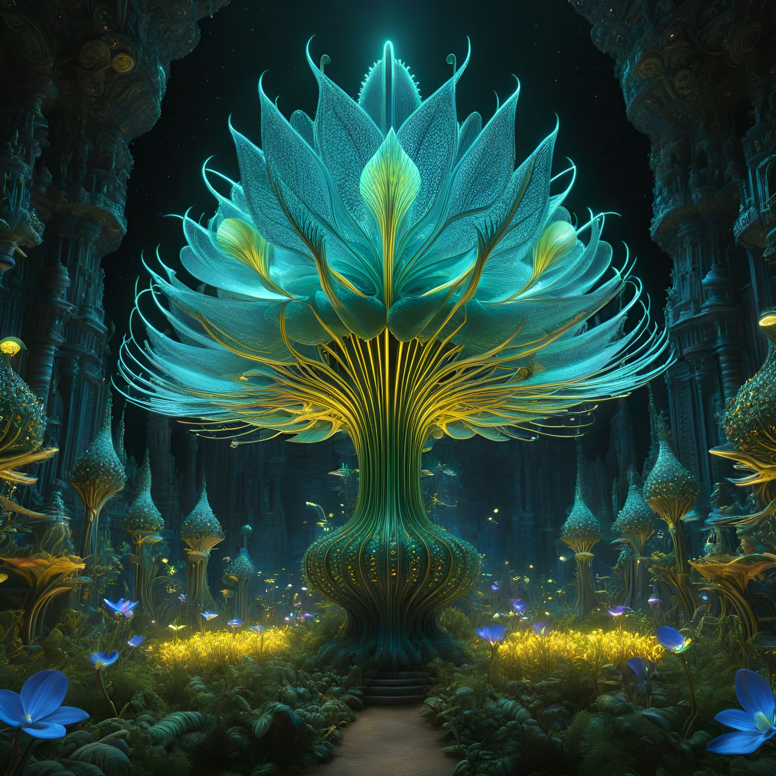 Garden of Magical Plants  by @ Art of my Heart