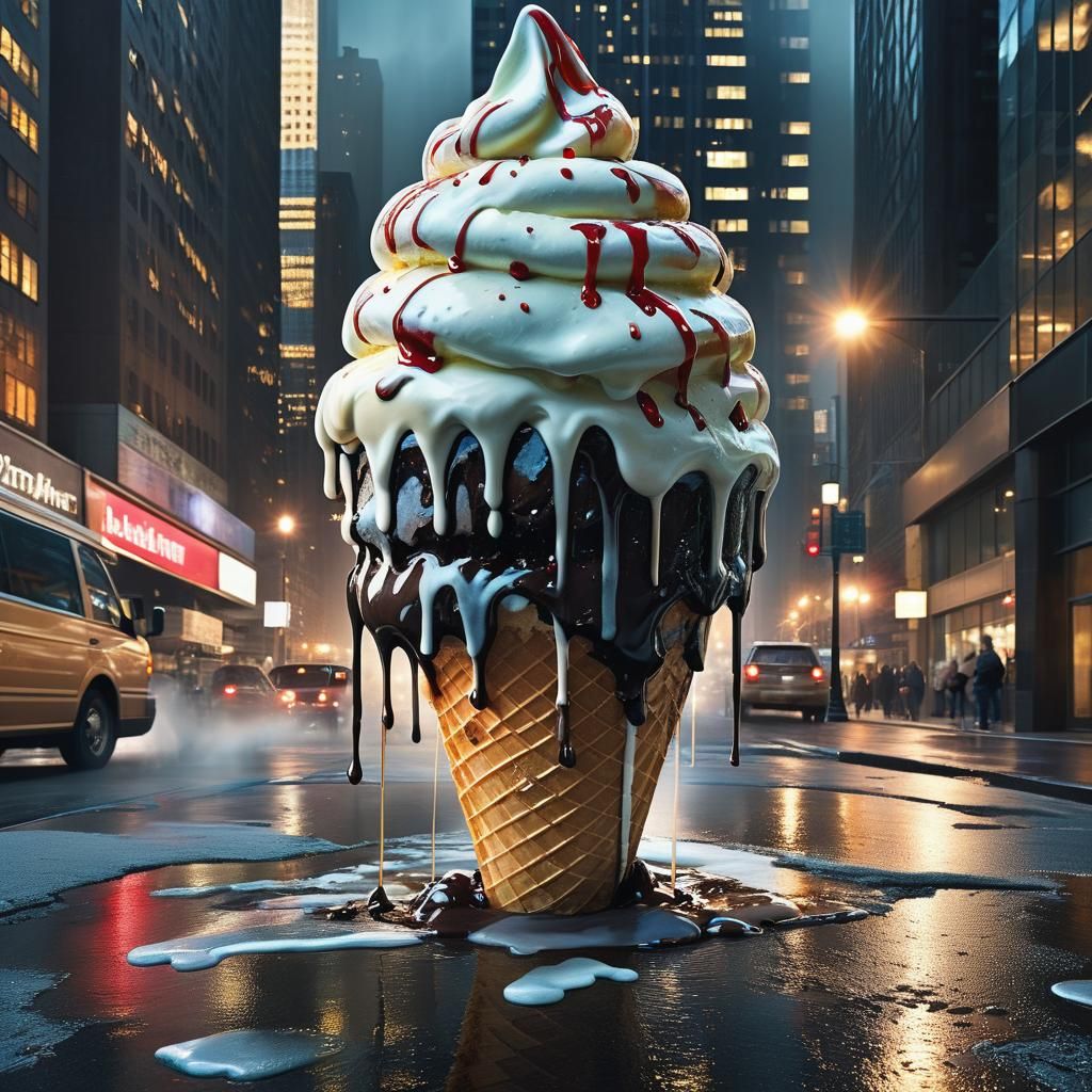A giant ice cream cone   by @Tenar